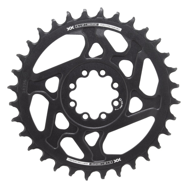SRAM XX SL Eagle T-Type Direct Mount Chainring - 32t 12-Speed 8-Bolt Direct Mount 0mm Offset Aluminum BLK/Silver D1