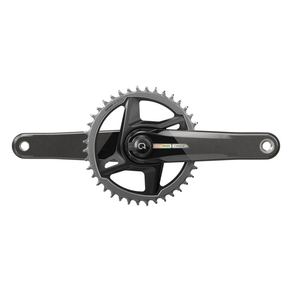 SRAM Force D2 1x Power Meter Crankset Speed: 12 Spindle: 28.99mm BCD: Direct Mount 40 DUB 175mm Black Road Disc