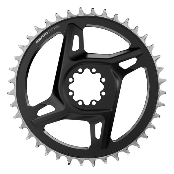 SRAM RED X-Sync Chainring - 38t 12/13-Speed 8-Bolt Direct Mount 6.5mm Offset BLK/Silver E1