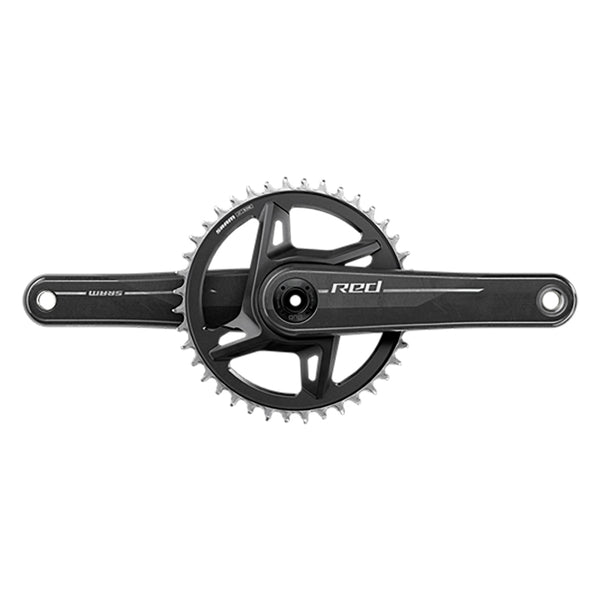 SRAM Red 1x XPLR E1 Crankset Speed: 12/13 Spindle: 28.99mm BCD: Direct Mount SRAM 8 Bolt 42 DUB 160mm Black Road Disc