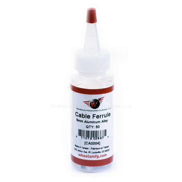 Wheels Manufacturing Cable Housing Ferrule - Alloy 5mm Bottle of 50