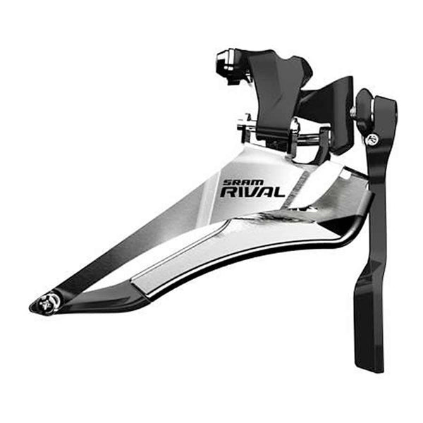 SRAM Rival 22 Front Derailleur - 2x11-Speed Yaw Braze-on Chain Spotter Silver/BLK
