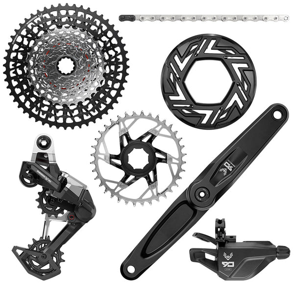 SRAM Eagle 90 Ebike Groupset -  165mm  Brose 36T Clip-on Guard Chain XS-1275 10-52t Single Click Shifter Rear Derailleur