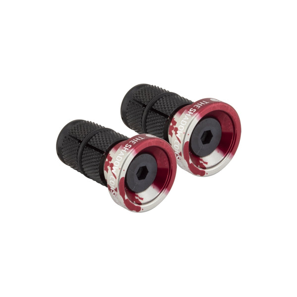 The shadow conspiracy Deadbolt Slim End Plugs Crimson Red 22.2mm