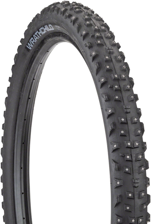 45NRTH Wrathchild Tire - 29 x 2.6 Tubeless Folding BLK 60 TPI 252 Concave Carbide Studs