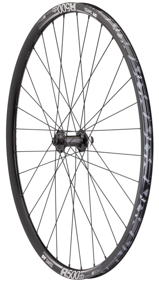 Quality Wheels Shimano/DT R500 Front Wheel - 700 QR x 100mm Center-Lock BLK 32H