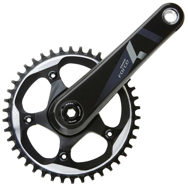 SRAM Force 1 Crankset - 170mm 10/11-Speed 42t 110 BCD GXP Spindle Interface BLK