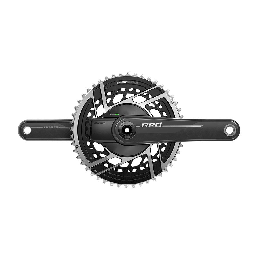 SRAM RED AXS Power Meter Crankset - 167.5mm 2x 12-Speed 48/35t 8-Bolt  Direct Mount DUB Spindle Interface Natural Carbon E1