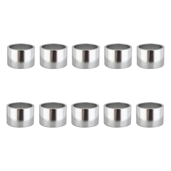 Origin8 Alloy Headset Spacers SHIS Spacer 1` x 20mm Silver 10 to a bag Alloy