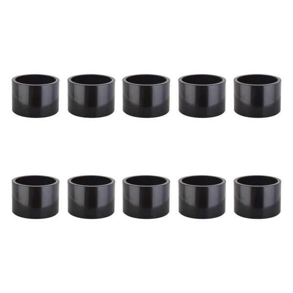 Origin8 Alloy Headset Spacers SHIS Spacer 1` x 20mm Black 10 to a bag Alloy