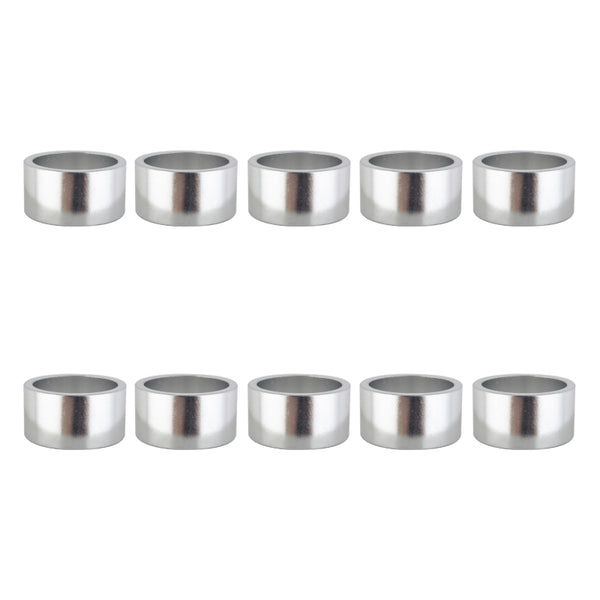 Origin8 Alloy Headset Spacers SHIS Spacer 1-1/8` x 20mm Silver 10 to a bag Alloy
