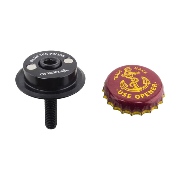 Origin8 Name Yer Poison Top Cap SHIS Black 1-1/8`