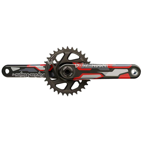 Truvativ Descendant CoLab DUB Crankset Spindle: 28.99mm 32 DUB 170mm Red Boost