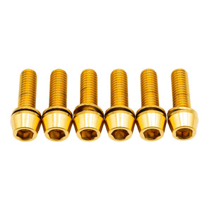 Better Bolts Deity Copperhead Ti  Stem Bolt Kit Gold 6/Count