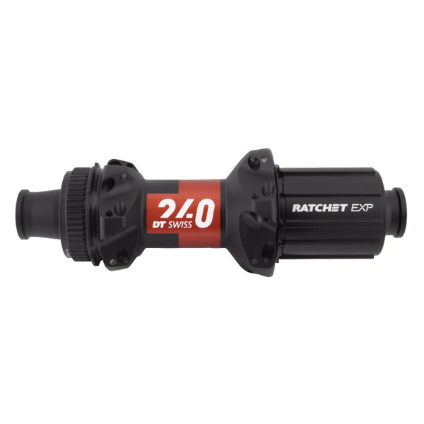 DT Swiss 240 EXP Rear Hub - 12 x 142mm Center-Lock HG 11 Road BLK/Red 24H 36pt Straight Pull