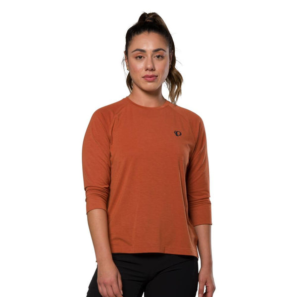 Women's Canyon Merino 3/4 Sleeve Jersey - CLAY / XS