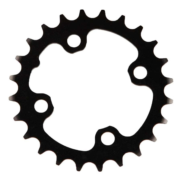 TruVativ/SRAM 24T x 64mm 9 Speed/ 2x10 Chainring Black Alloy