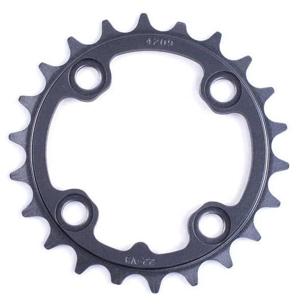 Truvativ 22T 9 sp BCD 64mm 4-Bolt Inner Chainring For MTB triple Aluminum Grey 11.6215.128.000