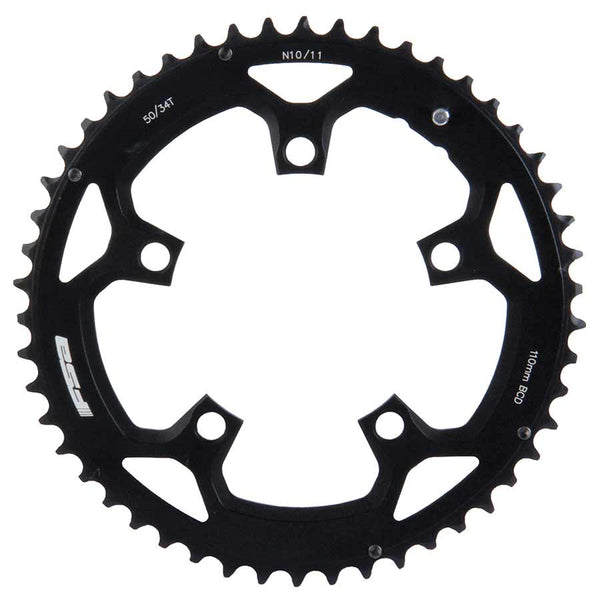 Full Speed Ahead Pro Road Chainring - 46t 110 BCD Aluminum N11 Black