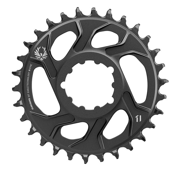 SRAM X-Sync 2 Eagle Direct Mount Chainring 30T -4mm Offset 5" 190mm Rear Hub Spacing Fat Bike Cranks