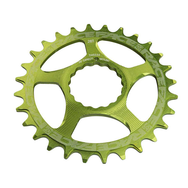 RaceFace Narrow Wide Chainring: Direct Mount CINCH 30t Green