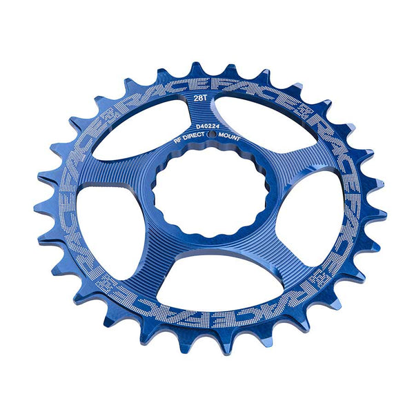 RaceFace Narrow Wide Chainring: Direct Mount CINCH 32t Blue