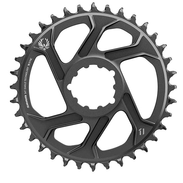 SRAM X-Sync 2 Eagle SL Direct Mount Chainring 36T Boost 3mm Offset BLK Gray Logo