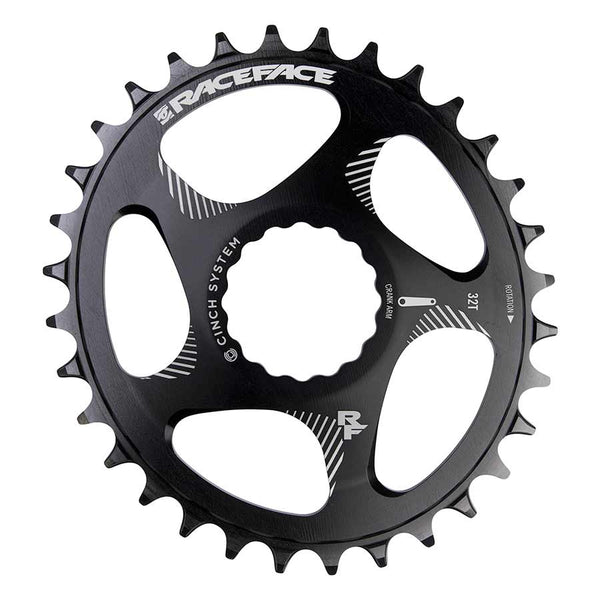 RaceFace Narrow Wide Oval Chainring: Direct Mount CINCH 32t Black