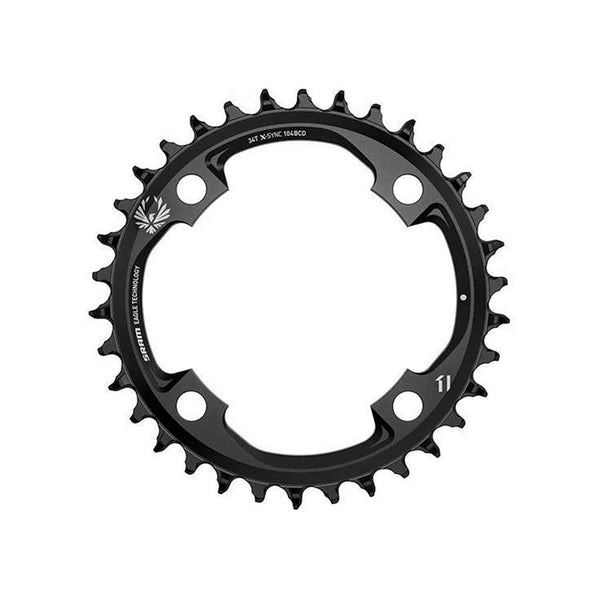 SRAM 30t 94 BCD x 4-Bolt 11/12-Speed X-Sync2 Eagle Chainring Black