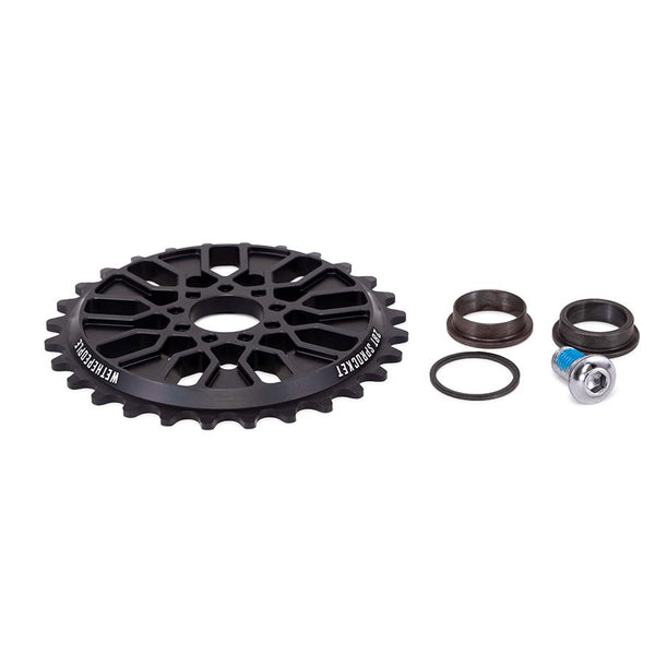 We The People Pathfinder Chainring Teeth: 28 6061-T6 Aluminum Black