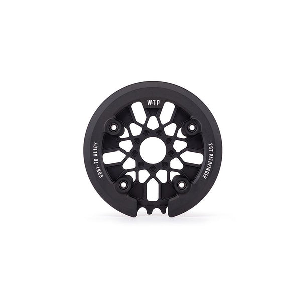 We The People Pathfinder Guard Combo Chainring Teeth: 28 6061-T6 Aluminum Black Set