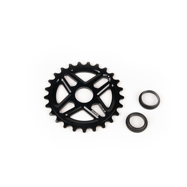 Salt Plus Center Chainring Teeth: 25 6061-T6 Aluminum Black