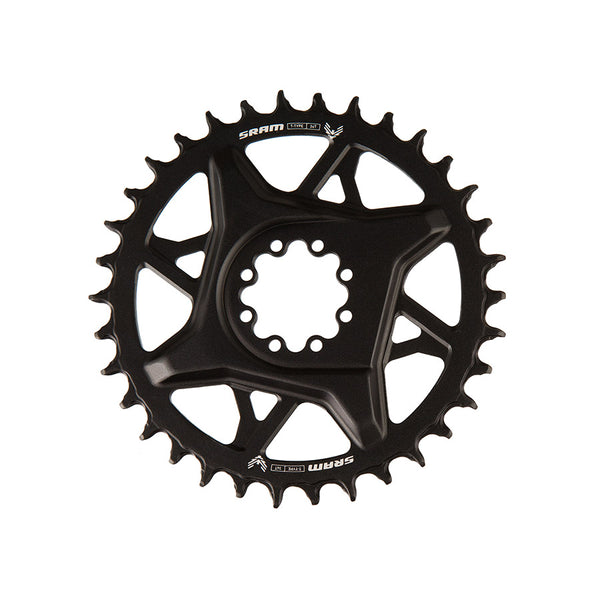 SRAM S1000 Eagle T-Type Direct Mount Chainring - 34t 12-Speed 8-Bolt Direct Mount 3mm Offset Aluminum BLK