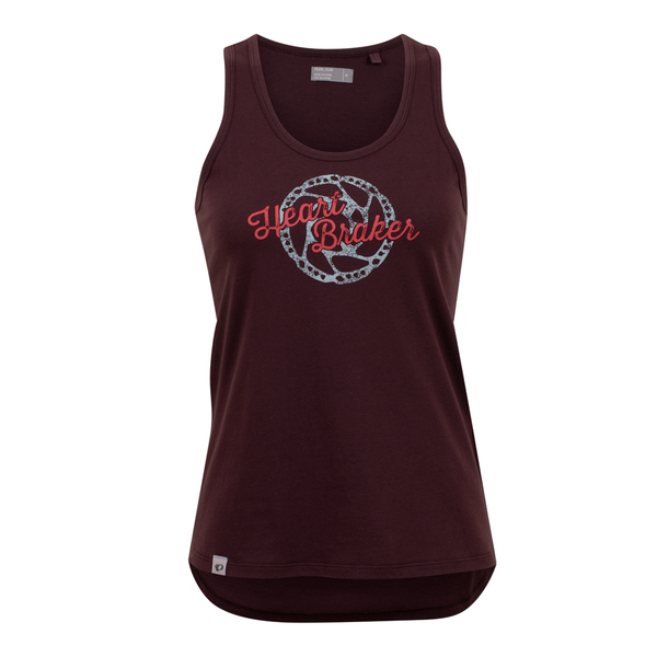 Women's Go-To Graphic Tank - CACAO HEART BRAKER / XS