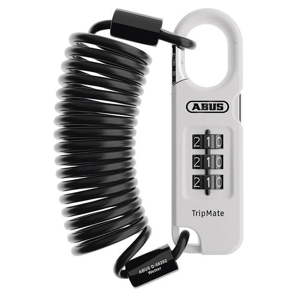 Abus Combiflex TripMate 180 Cable lock Combination 5mm 180cm 5.9' White