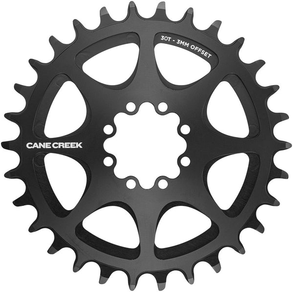 Cane Creek Direct Mount Chainring - 30t 8-Bolt Direct Mount 3mm Offset Black