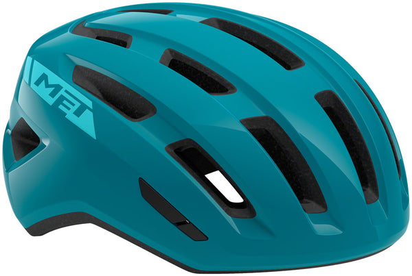 MET Miles Mips Helmet - Teal Glossy Small/Medium