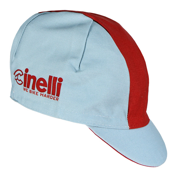 Cinelli Cycling CapWe Bike Harder Red Line