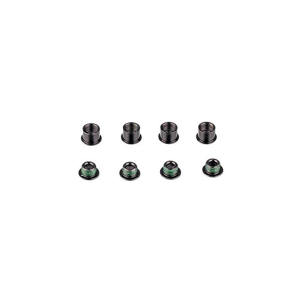 SRAM 5/6 Dual-Hex Chainring Bolt Set 8pc Steel Black