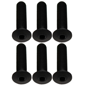 Better Bolts Titanium Water Bottle Cage Bolts20mm Black 6/Count