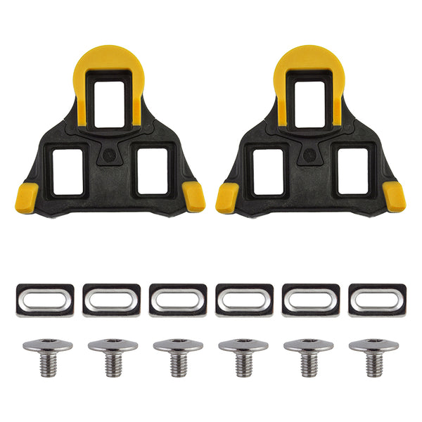 Origin8 Split 6 SPD-SL Cleats  Black/Yellow SPD-SL 6° Float
