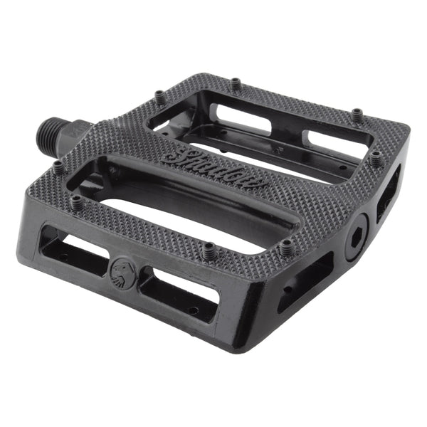 The shadow conspiracy Metal Pedal Sealed 9/16` Sealed Black Extra Pins Alloy 105x100mm