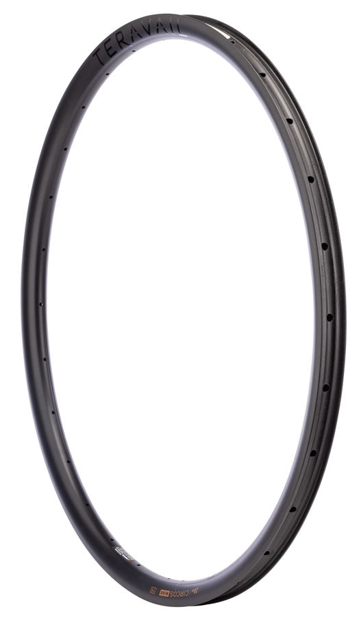 Teravail Circos Wide Gravel Rim - Rear 32" Disc Matte Carbon 28H