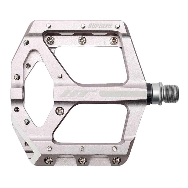 HT Components ANS10 Supreme Platform Pedals Body: Aluminum Spindle: Cr-Mo 9/16'' Grey Pair