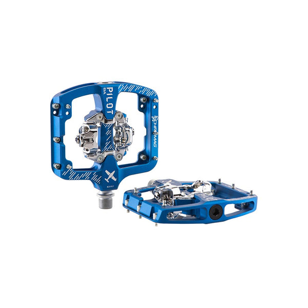 Chromag Pilot BA Pedals - Dual Sided Clipless 9/16" Blue Wide