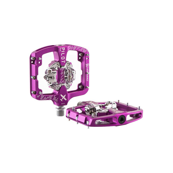 Chromag Pilot BA Pedals - Dual Sided Clipless 9/16" Purple Wide