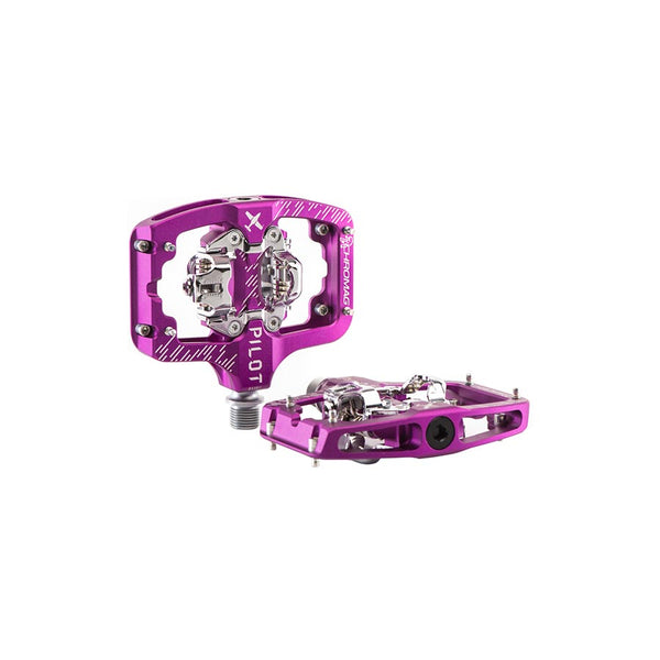 Chromag Pilot Pedals - Dual Sided Clipless 9/16" Purple Regular