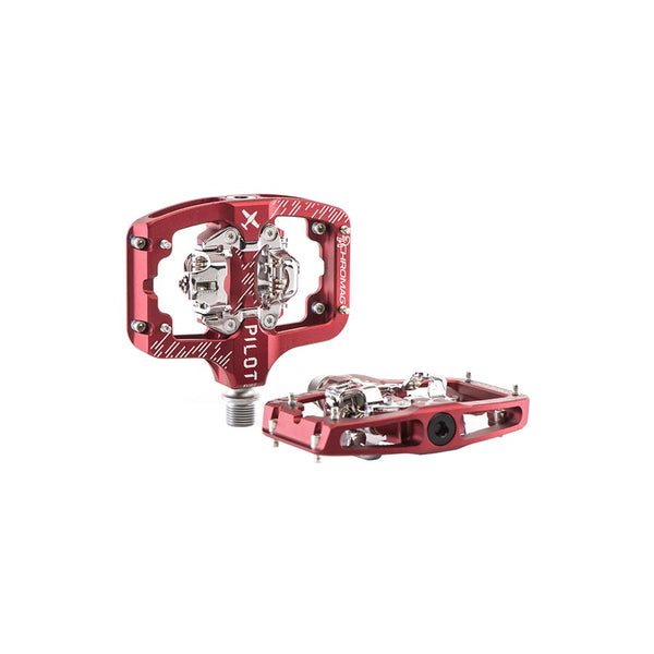 Chromag Pilot Pedals - Dual Sided Clipless 9/16" Red Regular