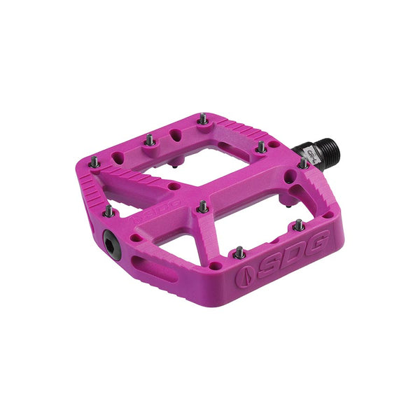 SDG Components Comp Platform Pedals Body: Composite Spindle: Cr-Mo 9/16 Purple Pair