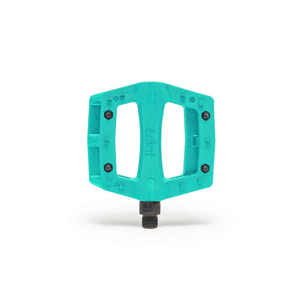 Eclat Contra Platform Pedals Body: Nylon Spindle: Cr-Mo 9/16 Turquoise Pair